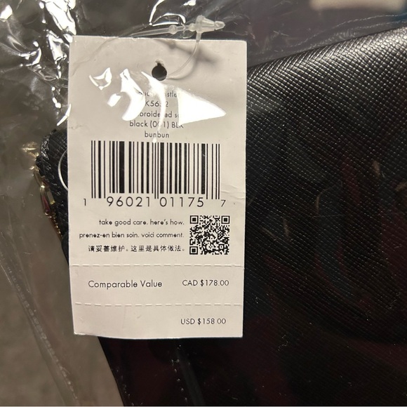 Kate Spade Boozy Bunny Black Saffiano Leather Wristlet NWT - Picture 8 of 8